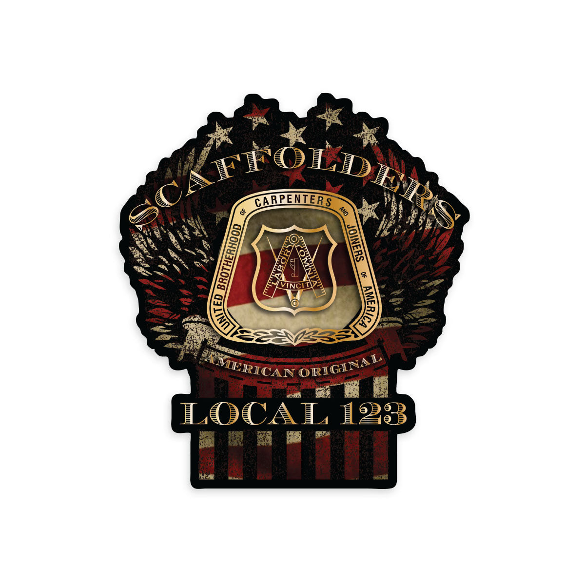 Scaffolders - Winged America Decal