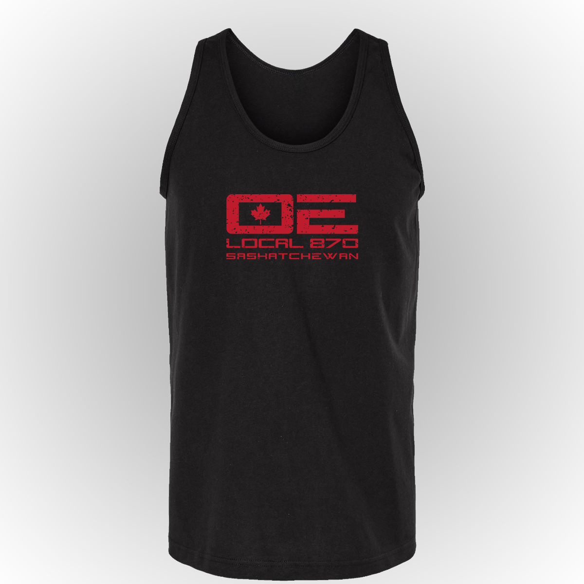 IUOE 870 - Red Logo Tank Top (Black)