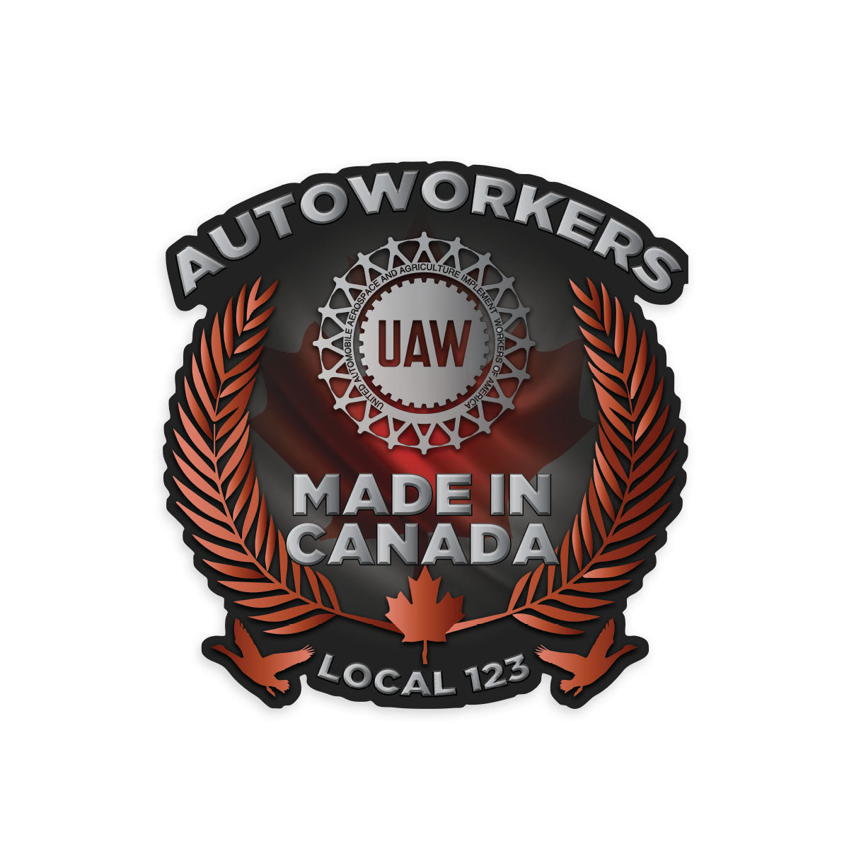 UAW Canadian Decal