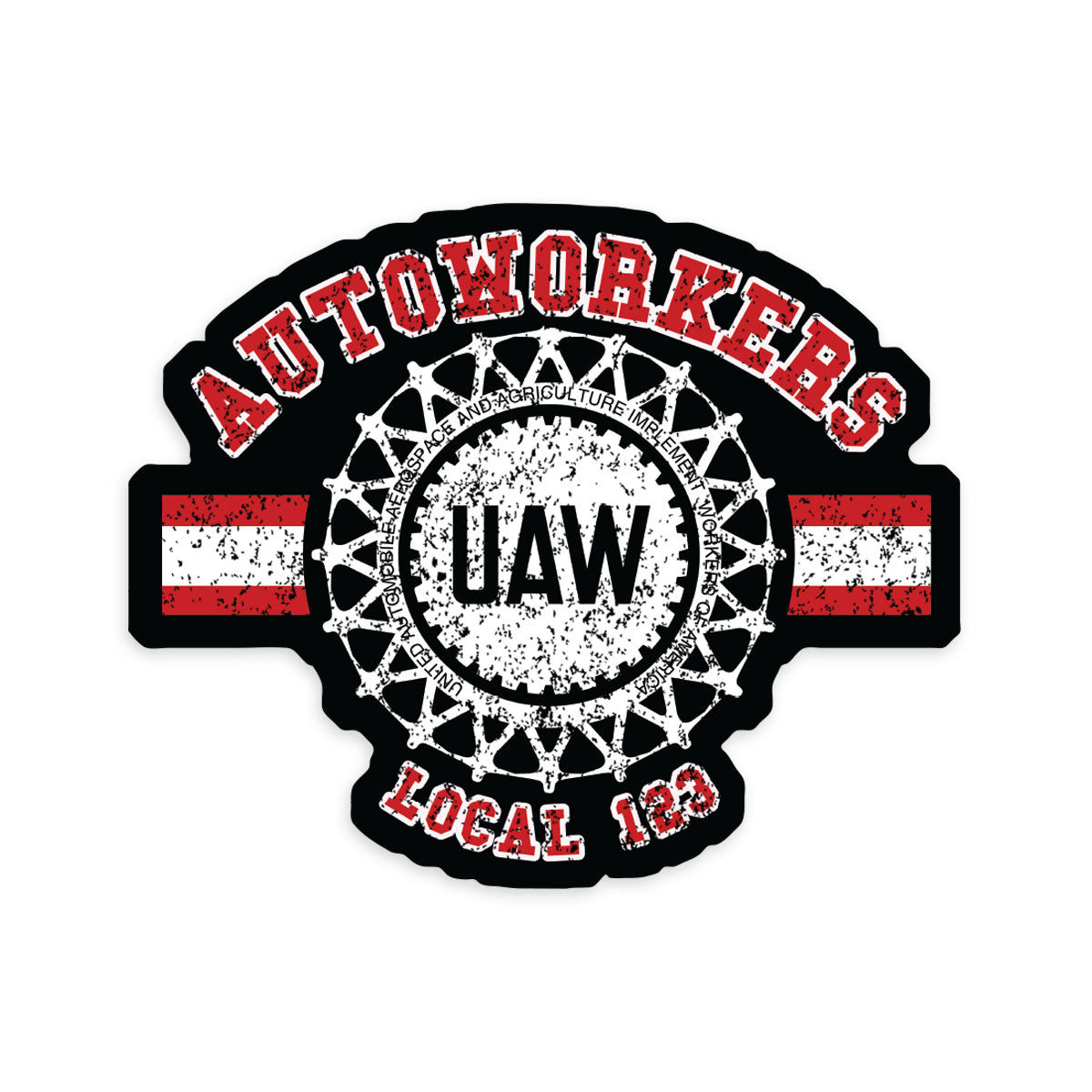 Autoworkers Collegiate Union Decal