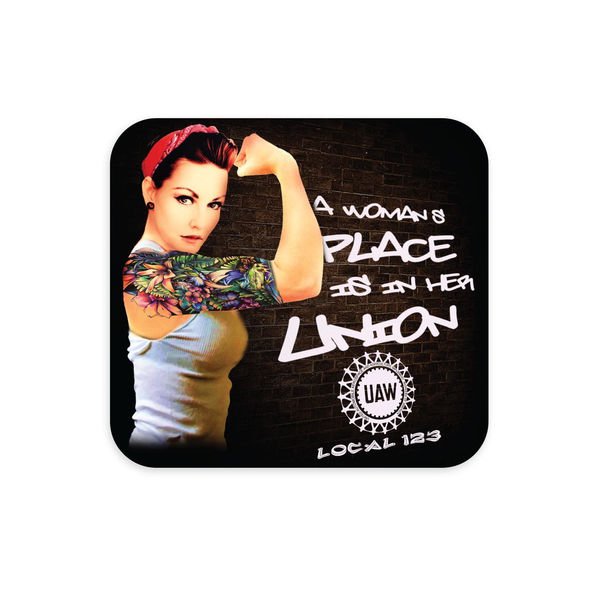 Autoworkers Modern Rosie Decal