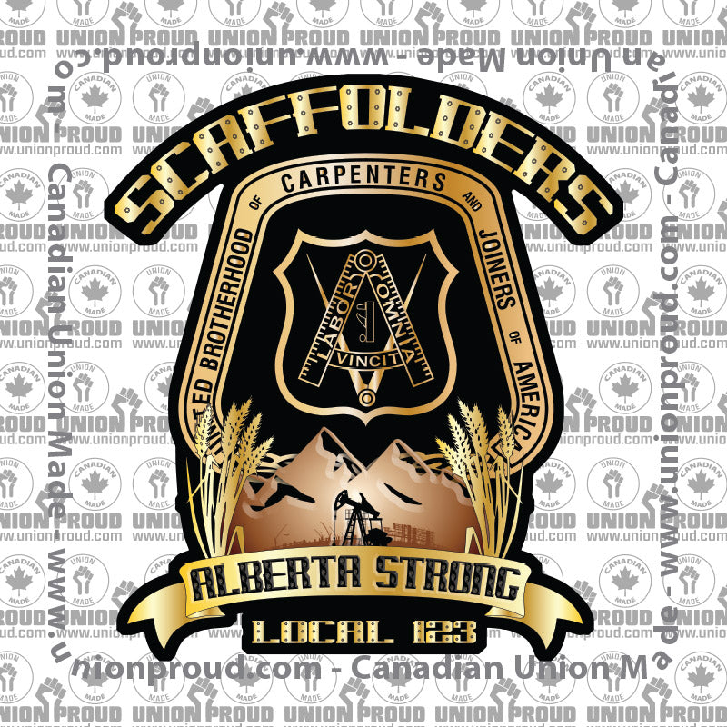 Scaffolders Alberta Strong Decal