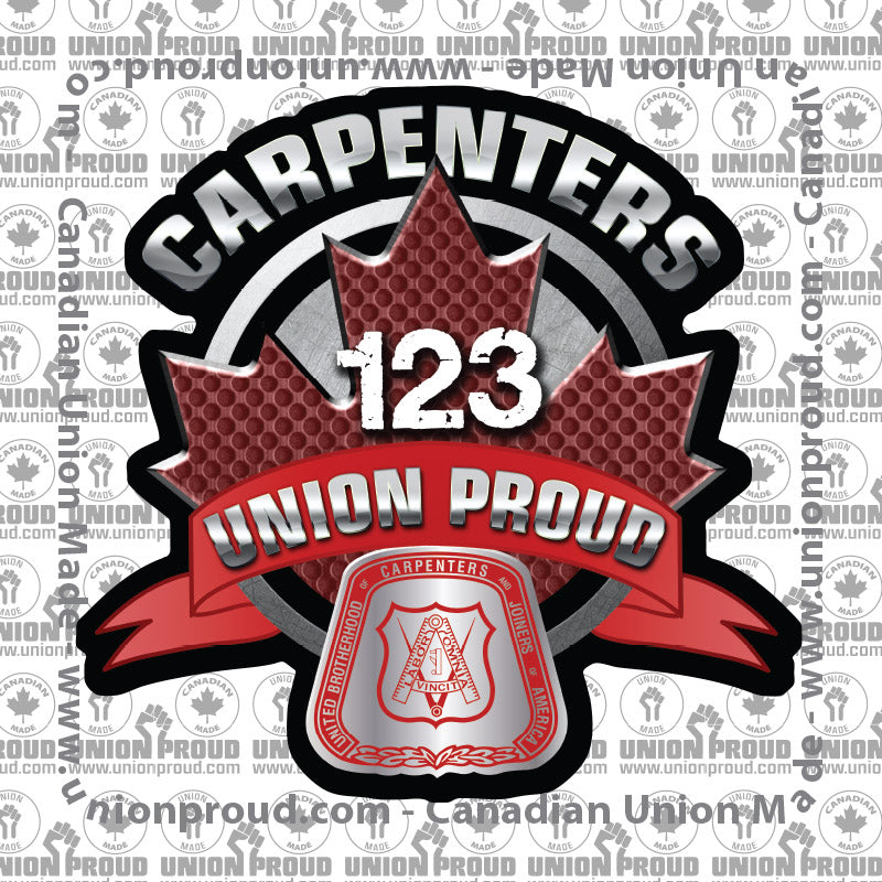 Carpenters Round Canada Decal