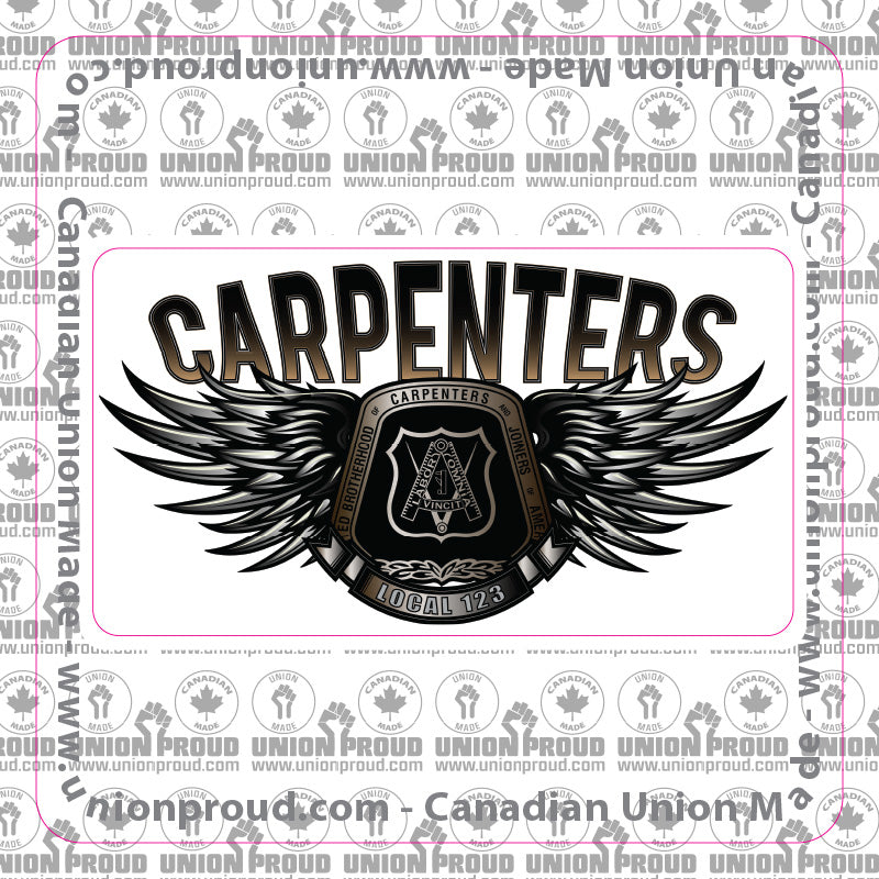 Carpenters Steel Wings Decal