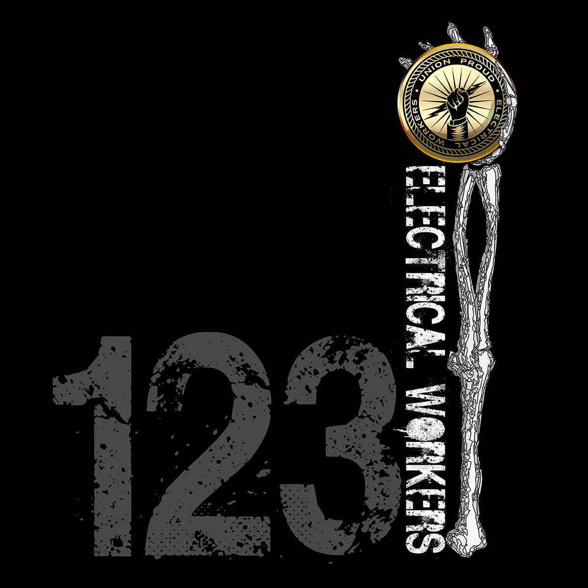 Electrical Workers Skeleton Hand Apparel