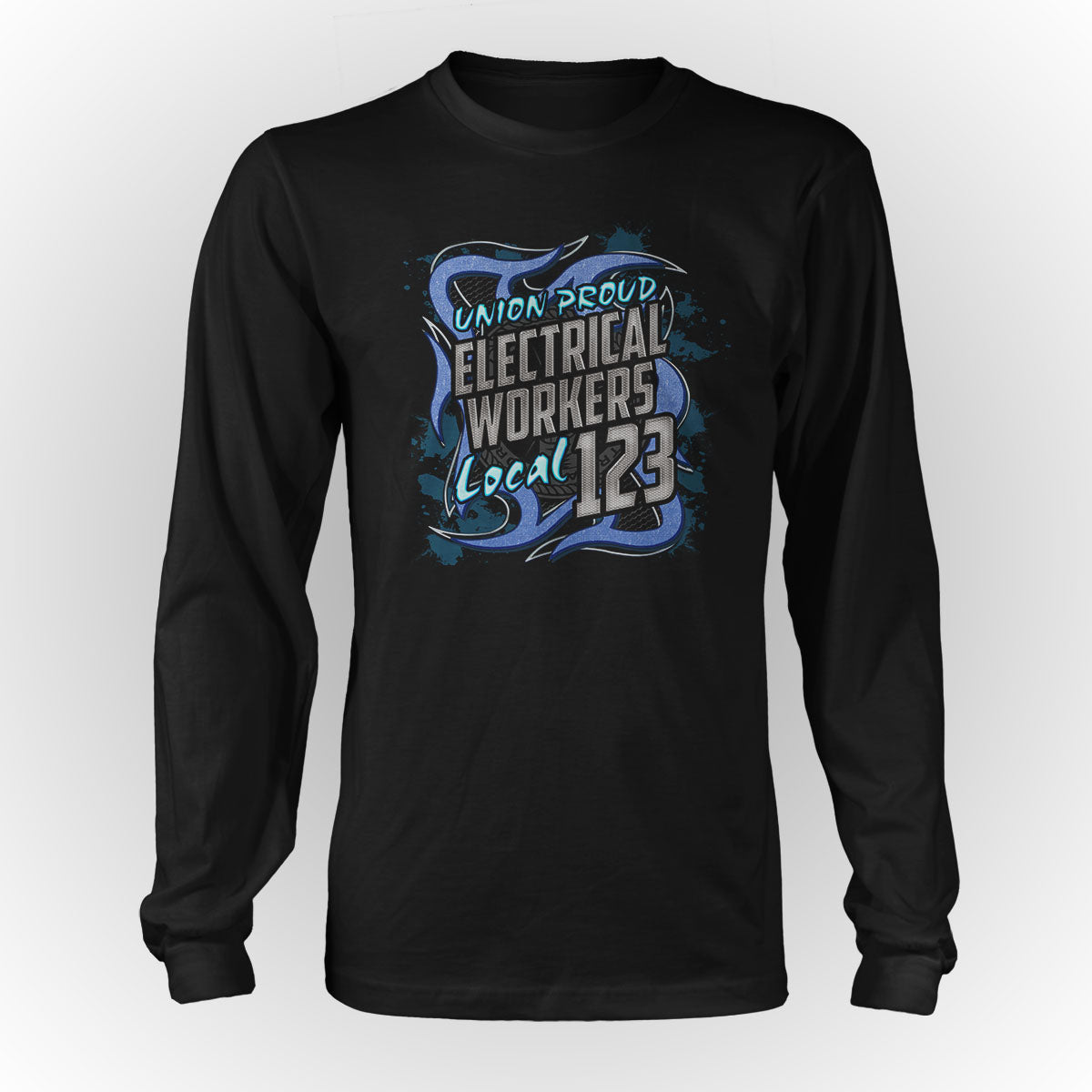 Electrical Workers Blue Metal Apparel