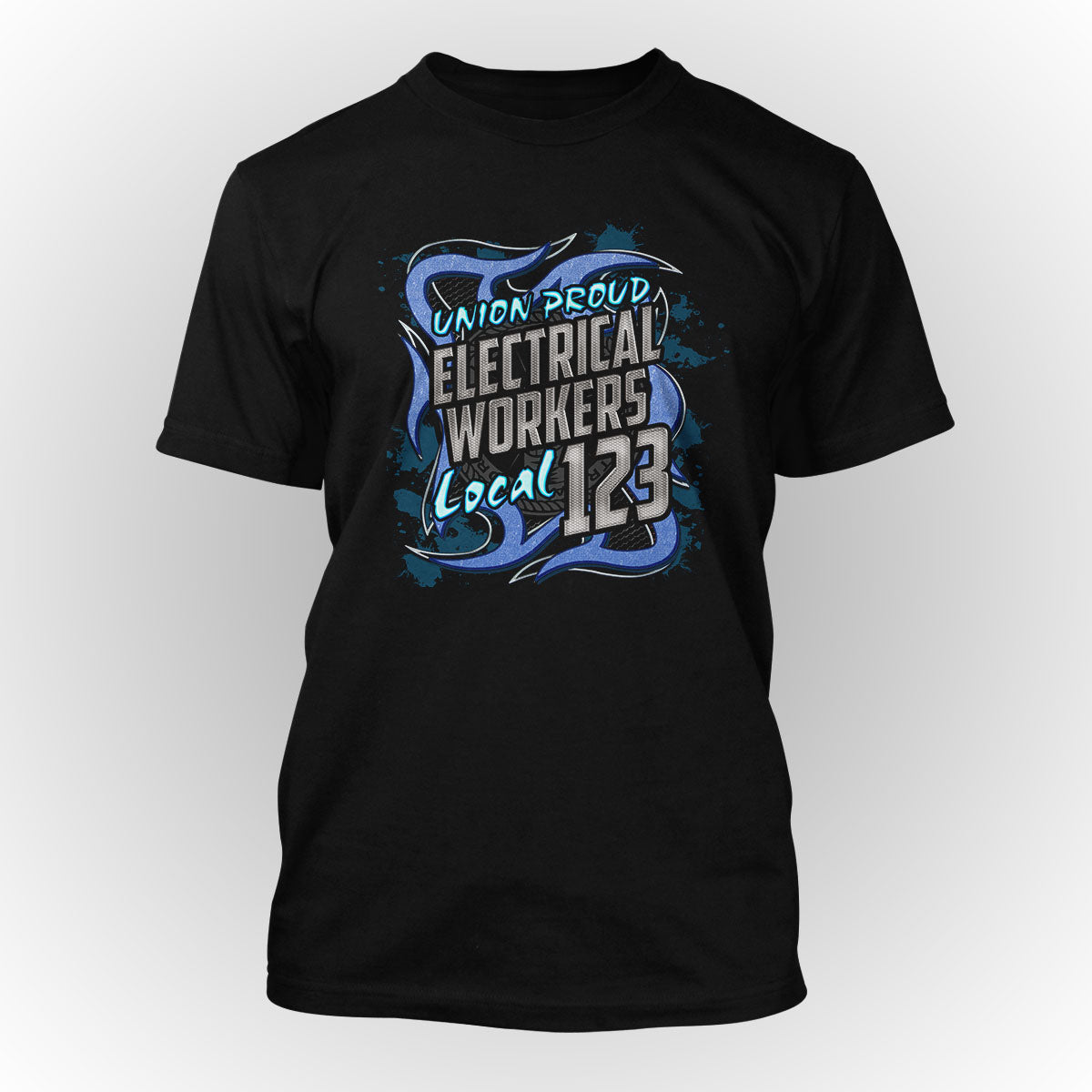 Electrical Workers Blue Metal Apparel
