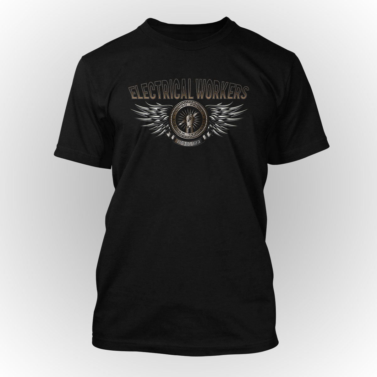 Electrical Workers Steel Wings