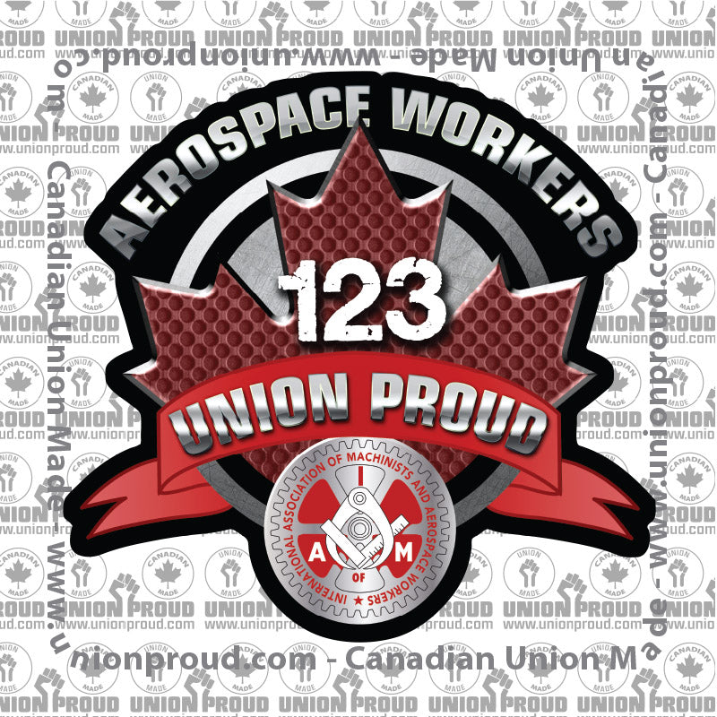 Aerospace Worker Round Canada Decal