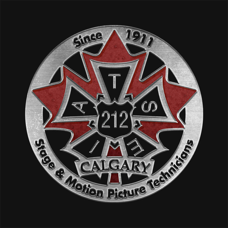 IATSE 212 - Metal Logo With Left Chest & Back
