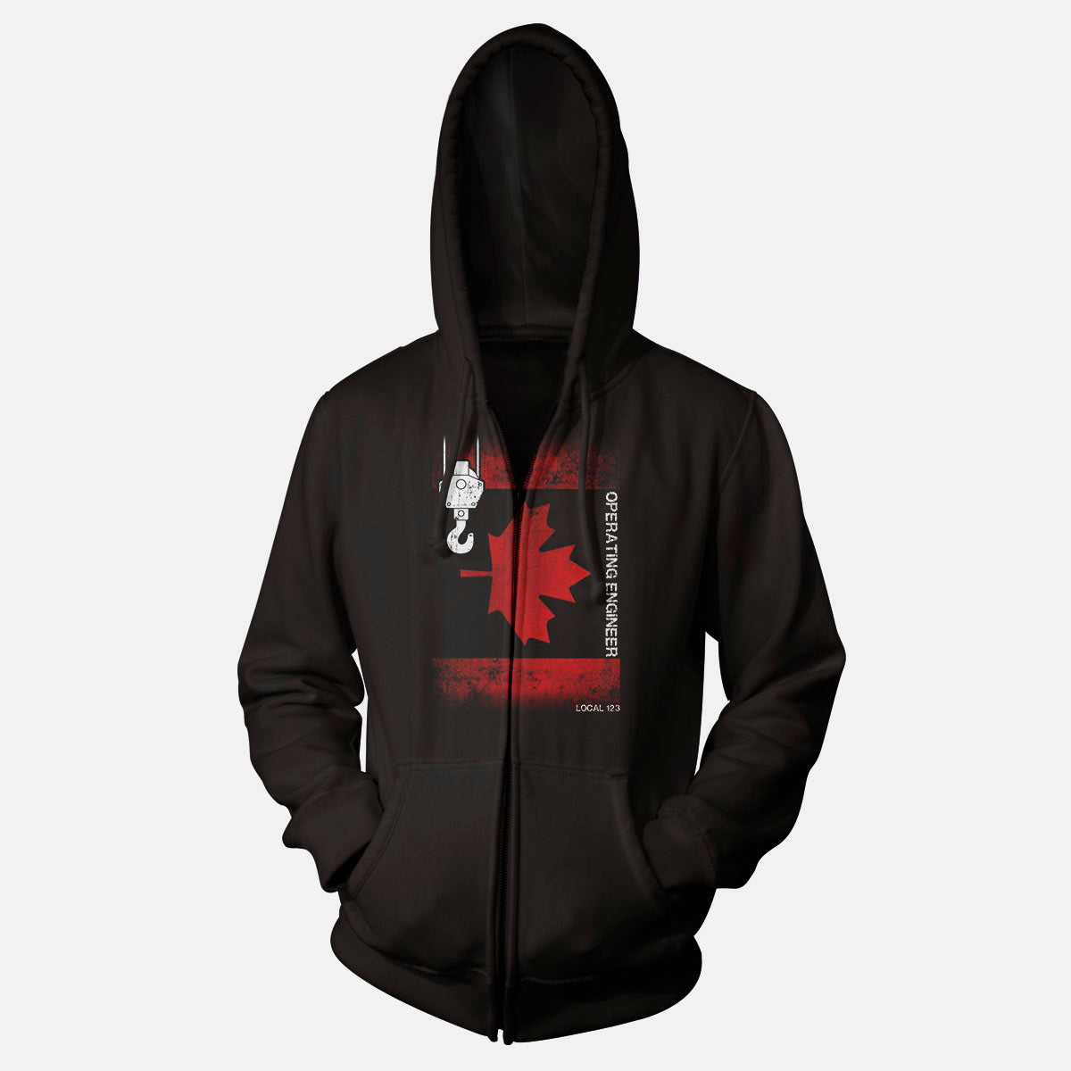 Operating Engineers Canadian Flag Hook Union Apparel