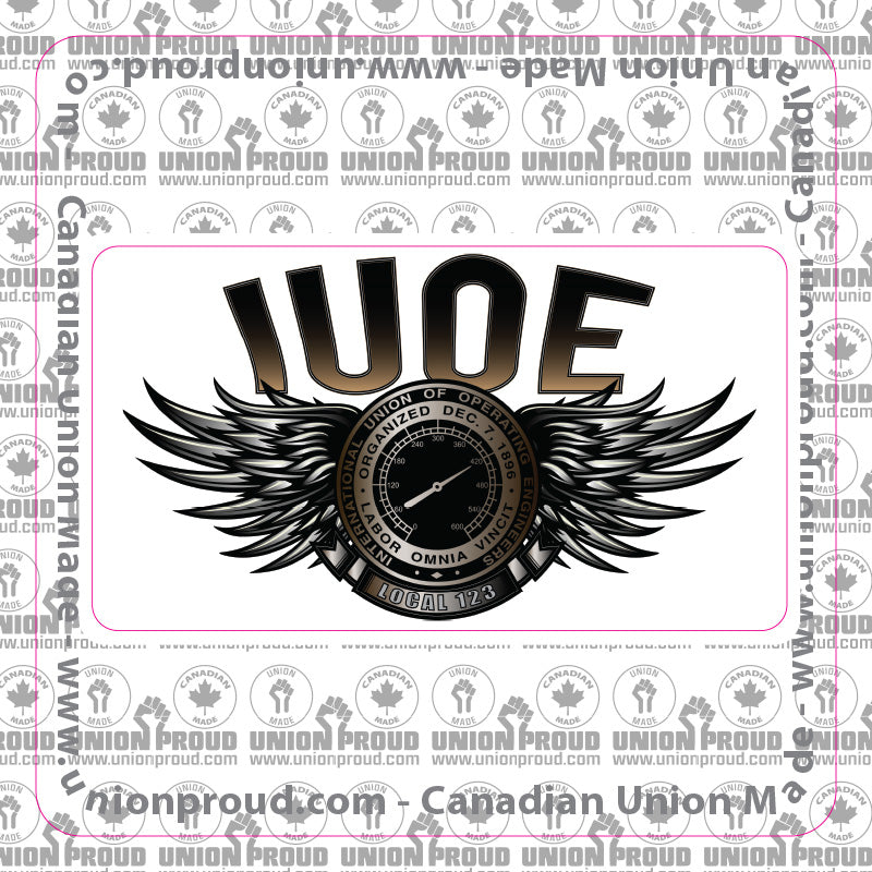 IUOE Steel Wings Decal