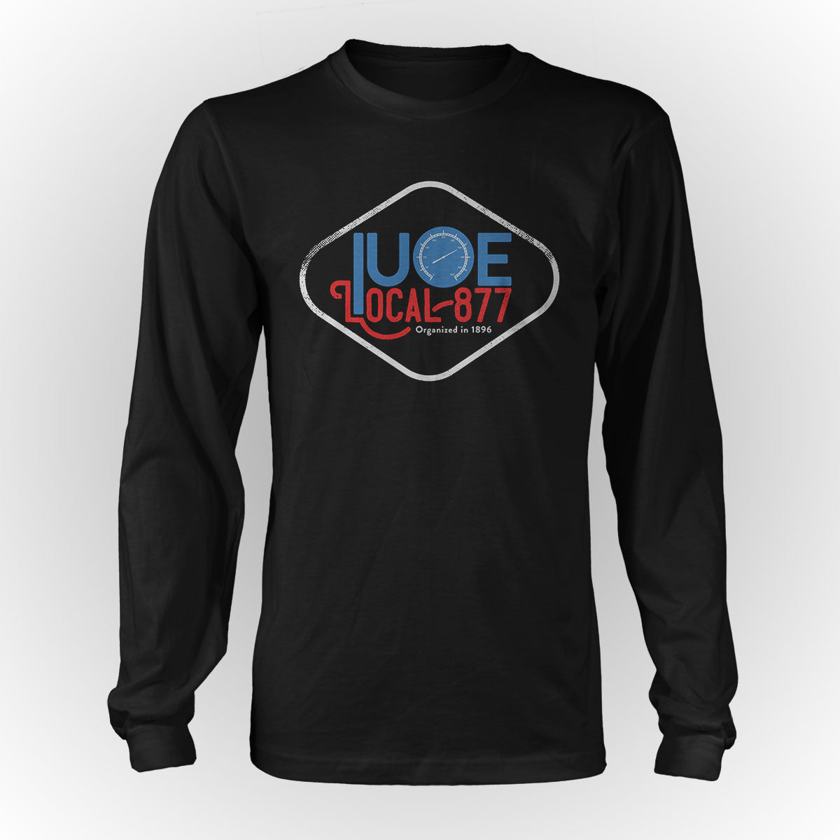 Round Diamond IUOE 877 Apparel - Black