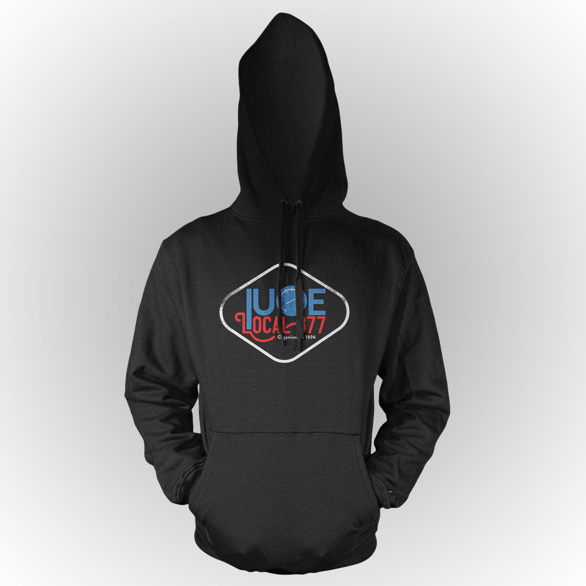 Round Diamond IUOE 877 Apparel - Black