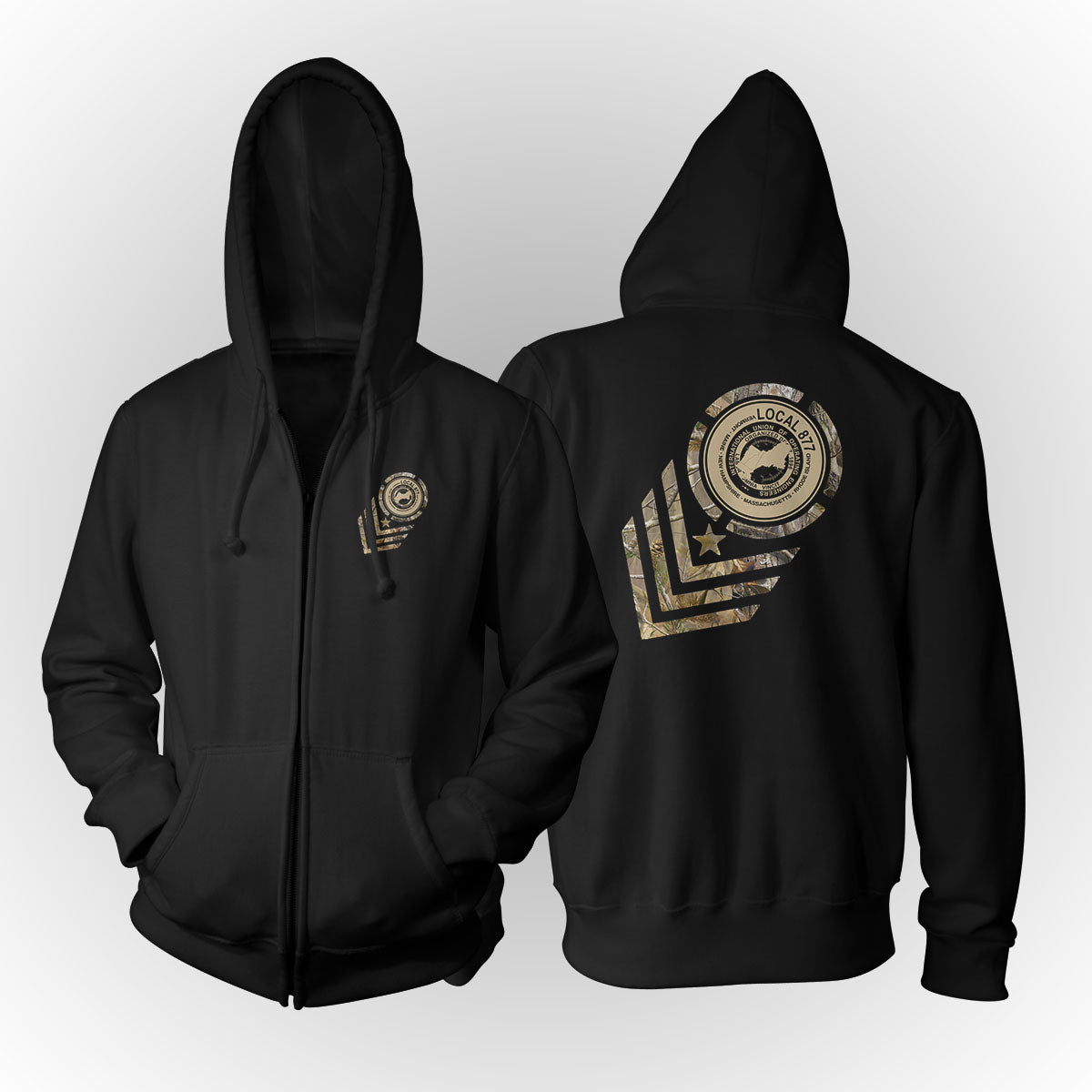 Military Overlay IUOE 877 Apparel