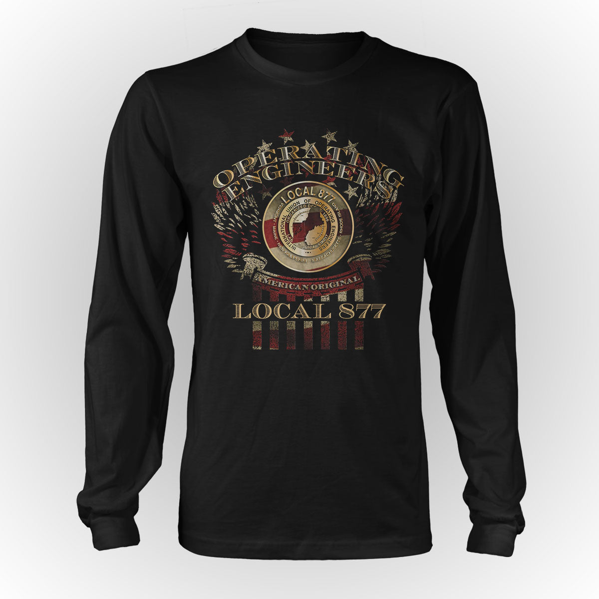 Winged Eagle IUOE 877 Apparel - Black