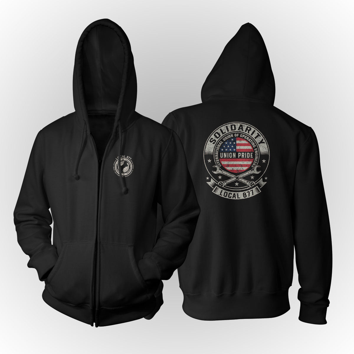 Solidarity IUOE 877 Apparel - Black