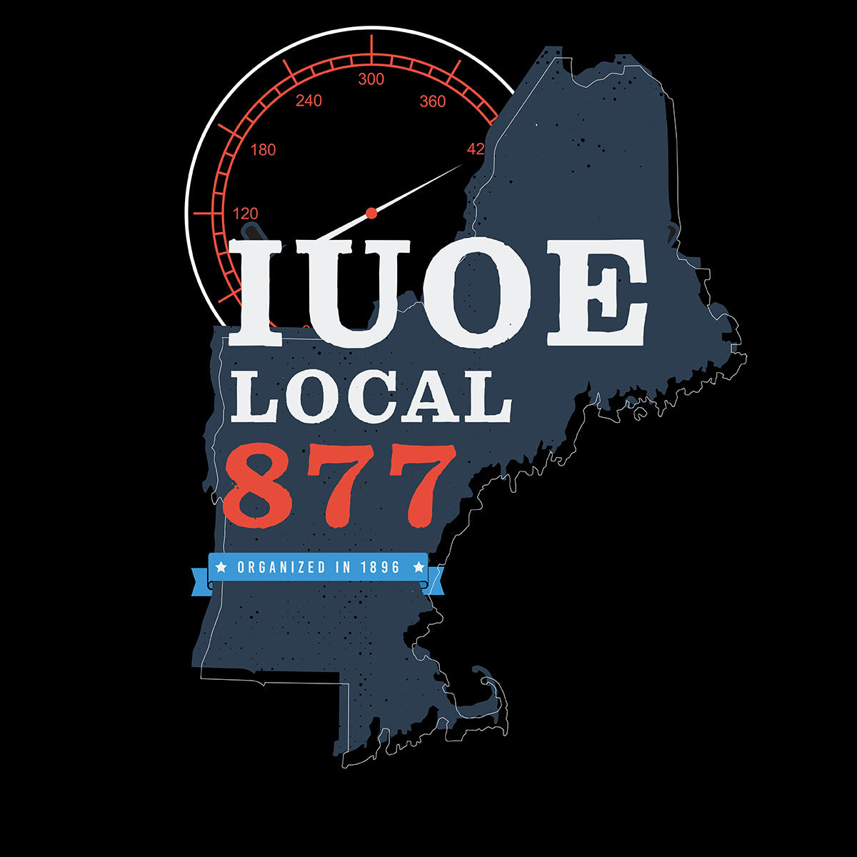 State Shape IUOE 877 Apparel