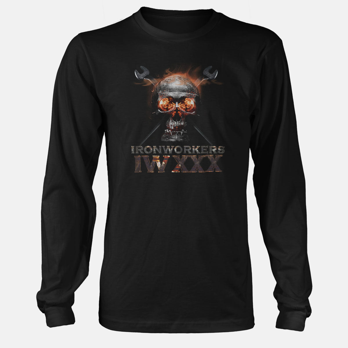 Ironworkers Burning Skull Apparel