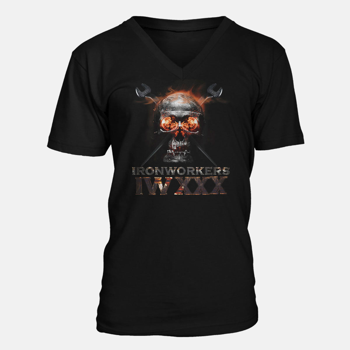 Ironworkers Burning Skull Apparel