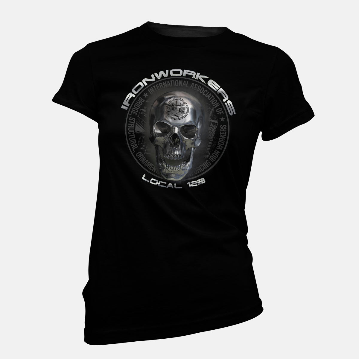 Ironworkers Chrome Skull Apparel