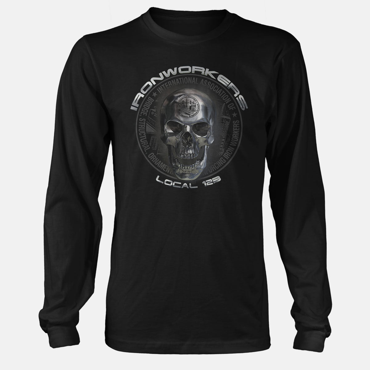 Ironworkers Chrome Skull Apparel