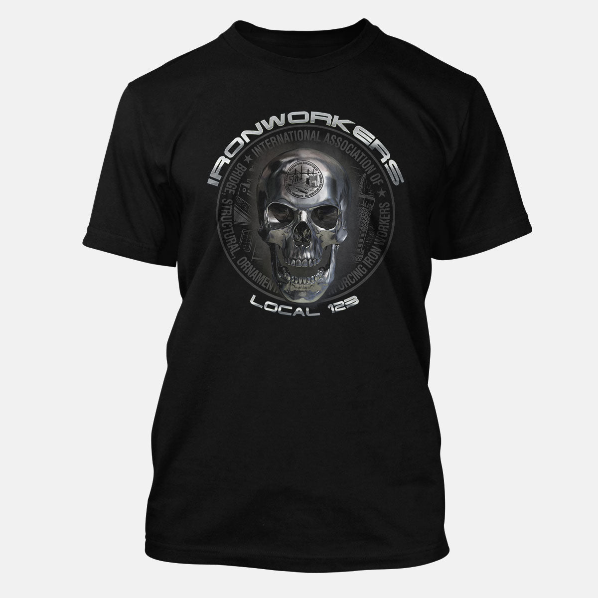 Ironworkers Chrome Skull Apparel