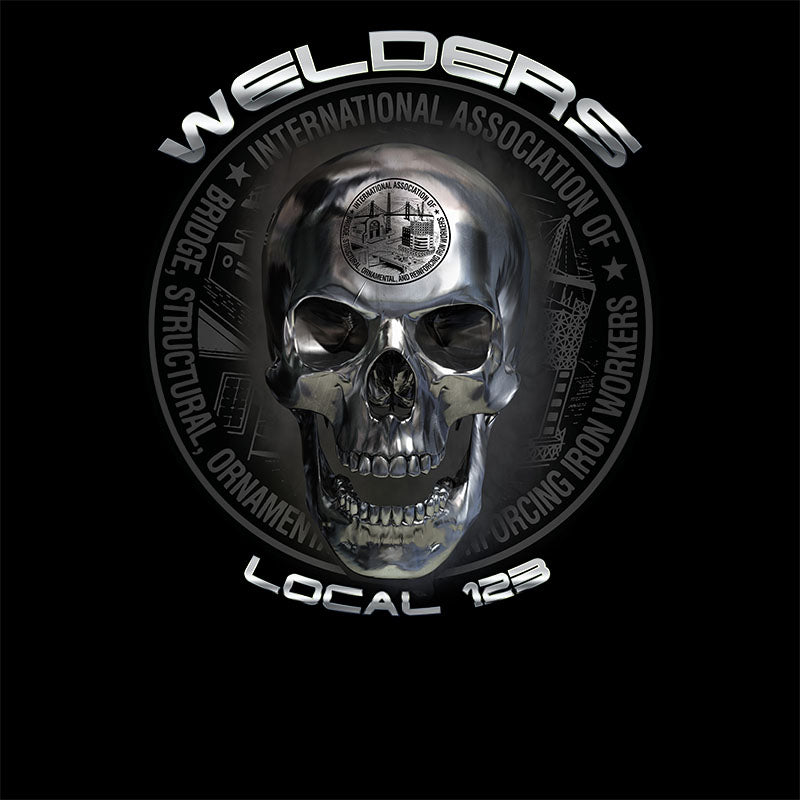 IW Welders Chrome Skull Apparel