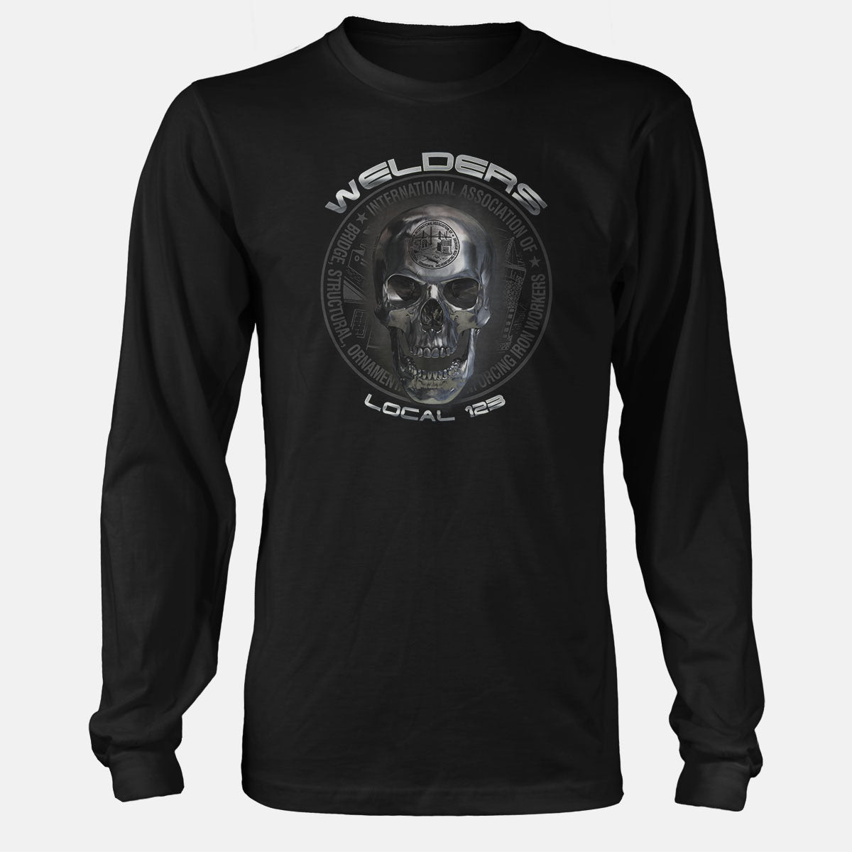 IW Welders Chrome Skull Apparel