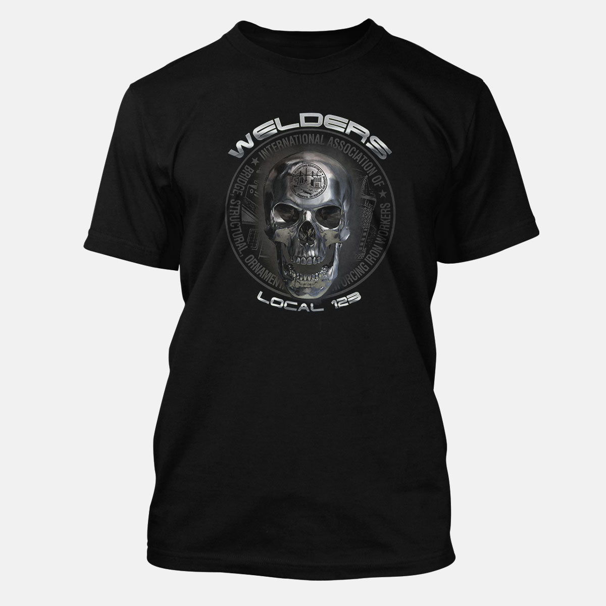 IW Welders Chrome Skull Apparel