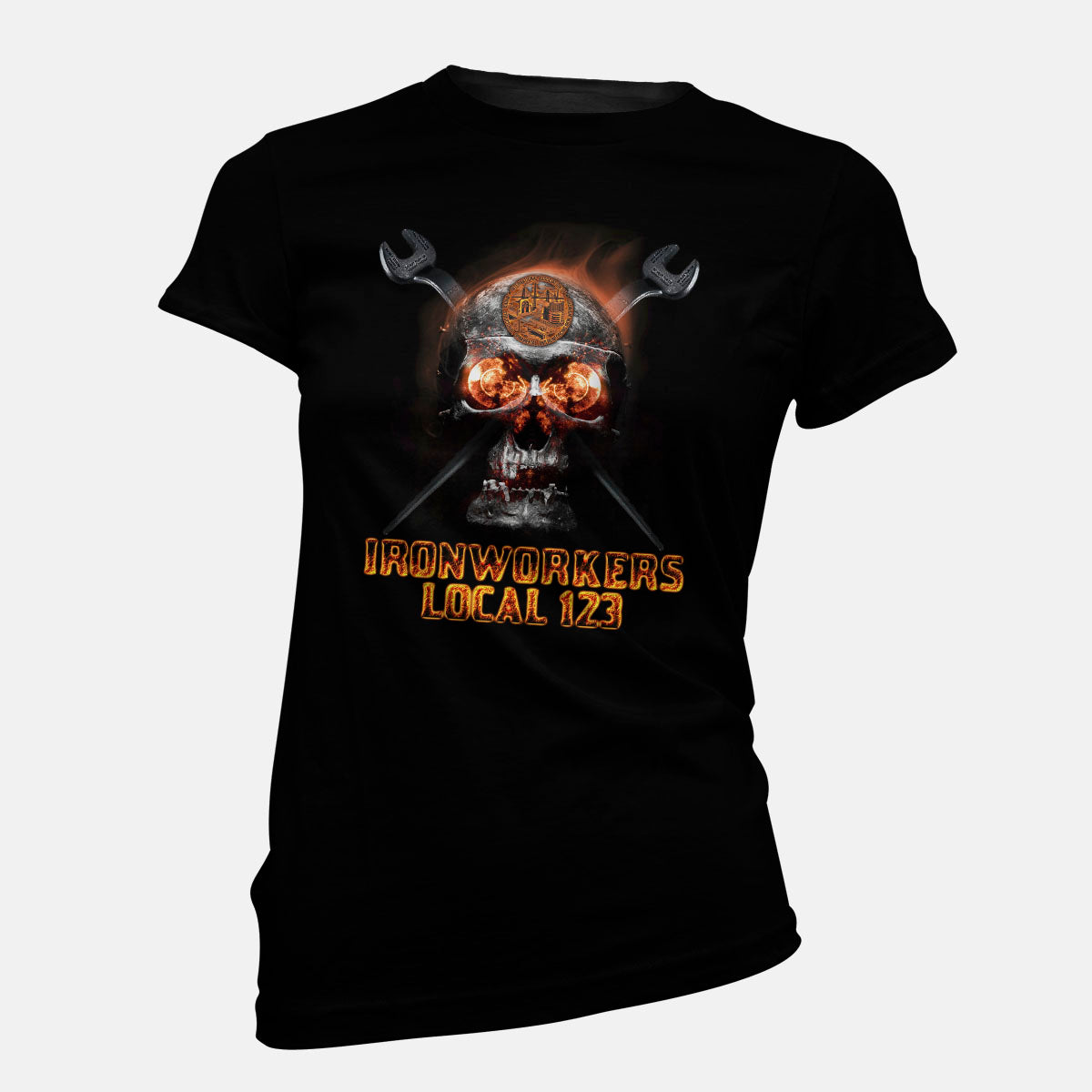Ironworkers Flaming Skull Apparel