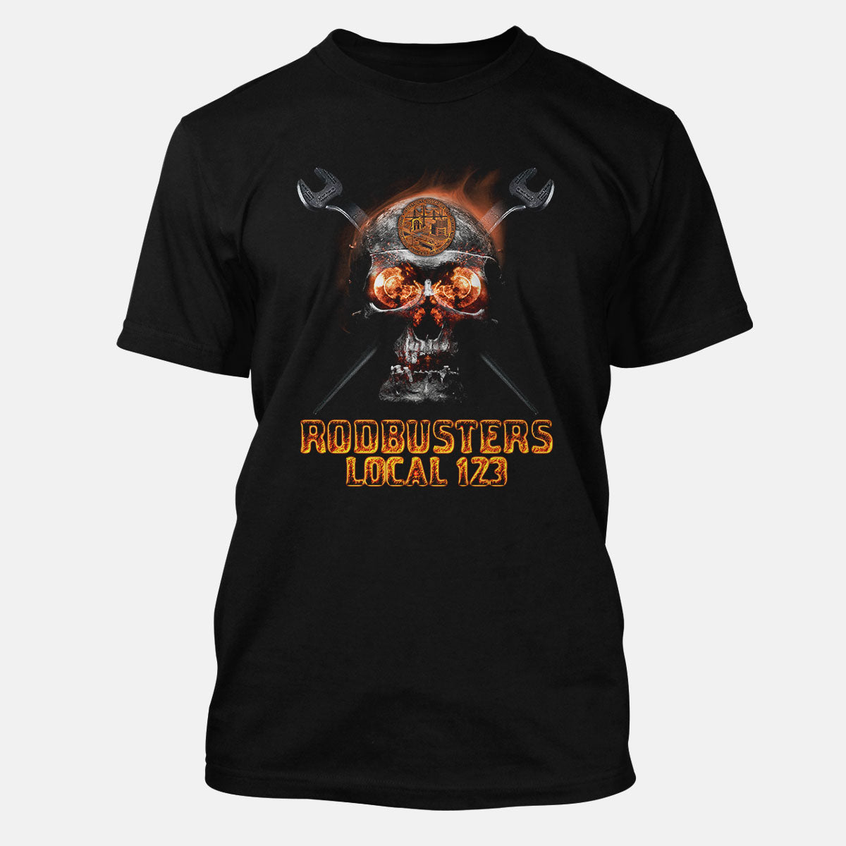 IW Rodbusters Flaming Skull Apparel