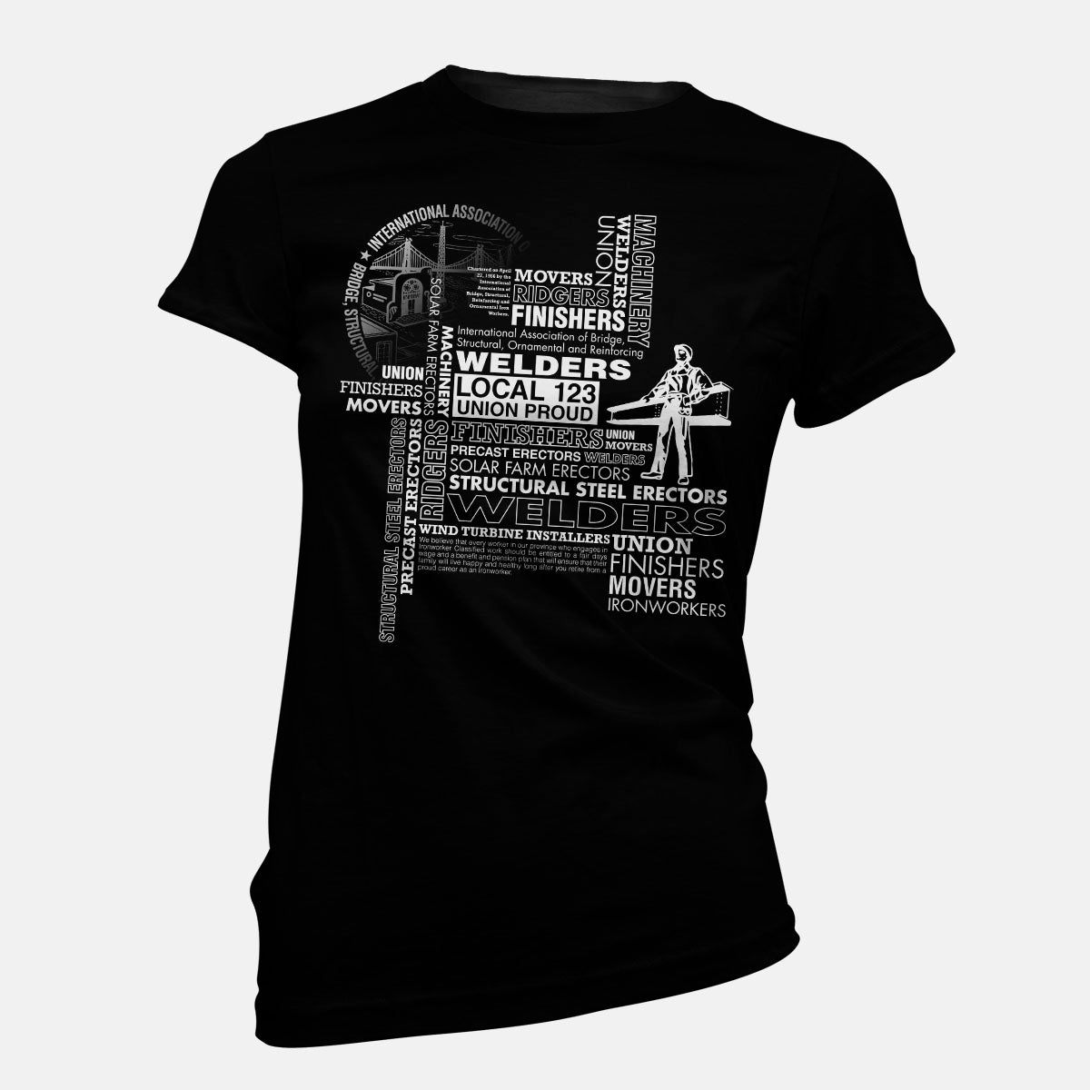 IW Welders Typographic Union Apparel