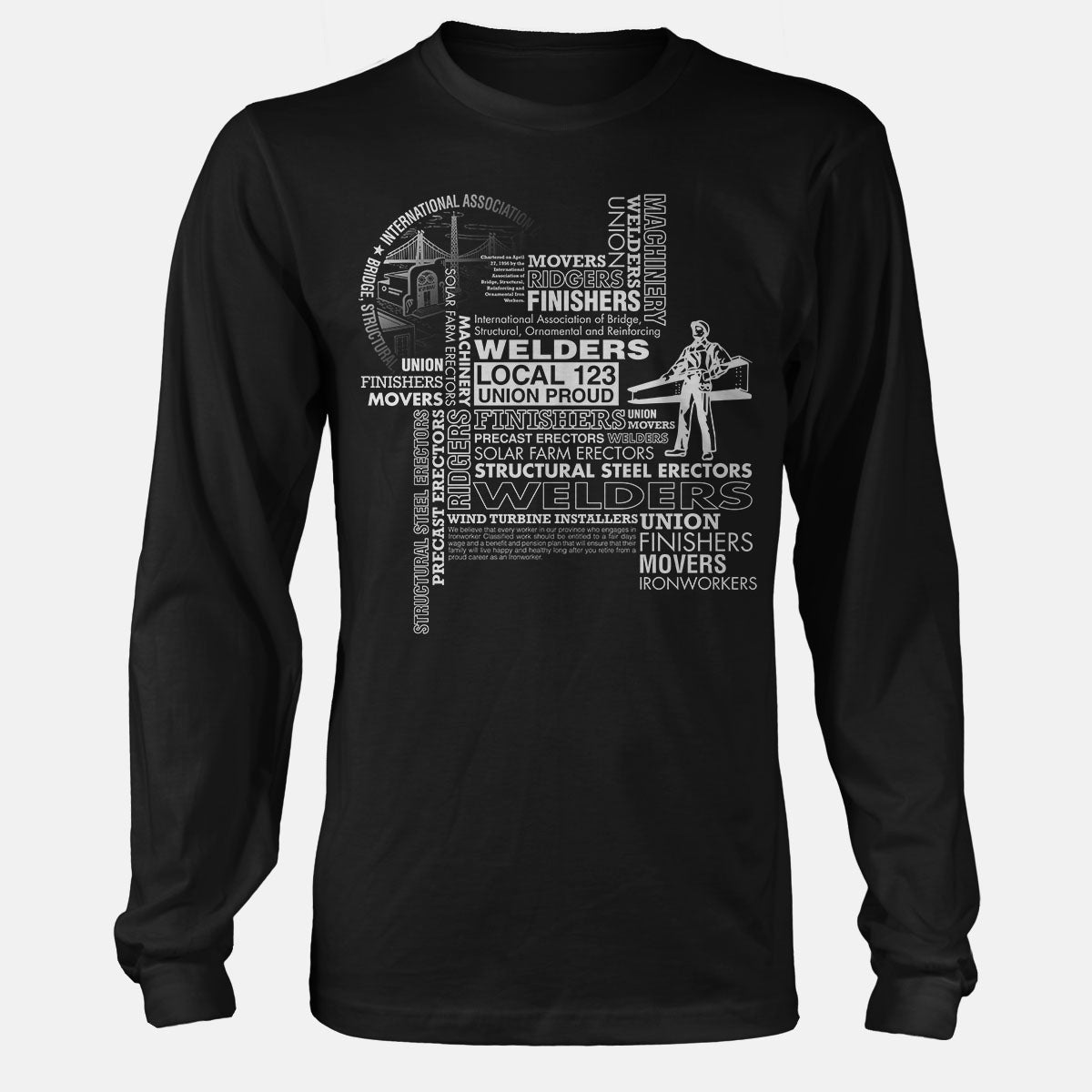 IW Welders Typographic Union Apparel