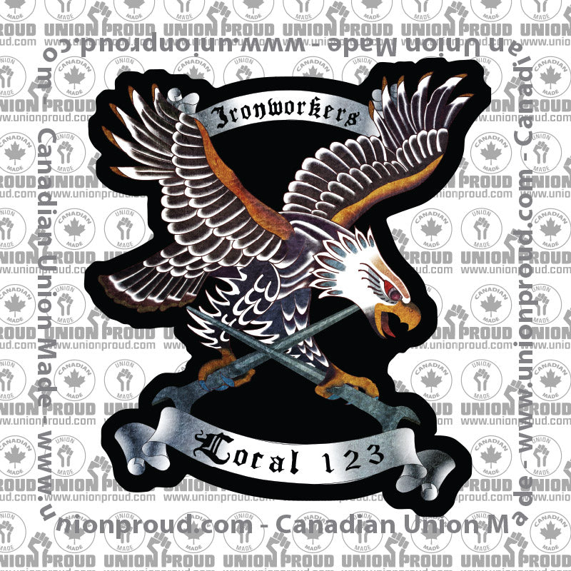 Ironworkers Eagle Union Decal