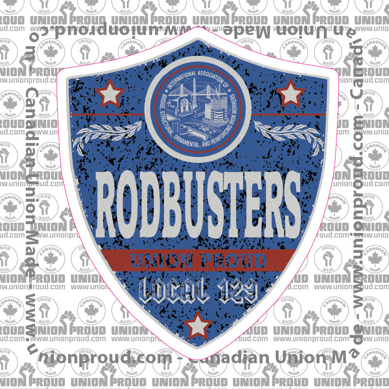 IW Rodbusters Blue Badge Decal