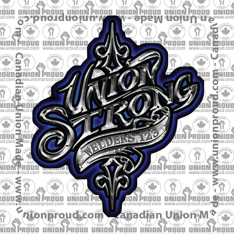 IW Welders Union Strong Decal