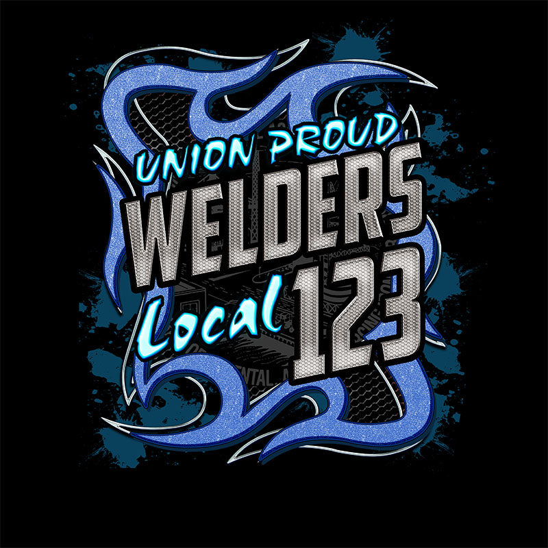 IW Welders Blue Metal Union Apparel