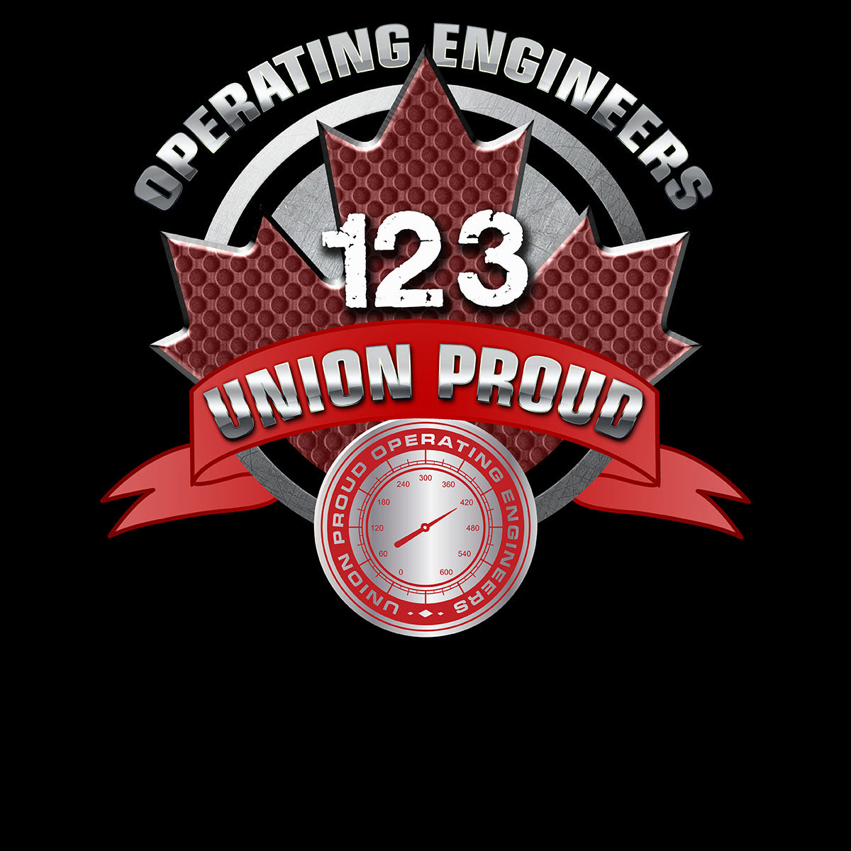 Operating Engineers Round Canada Decal