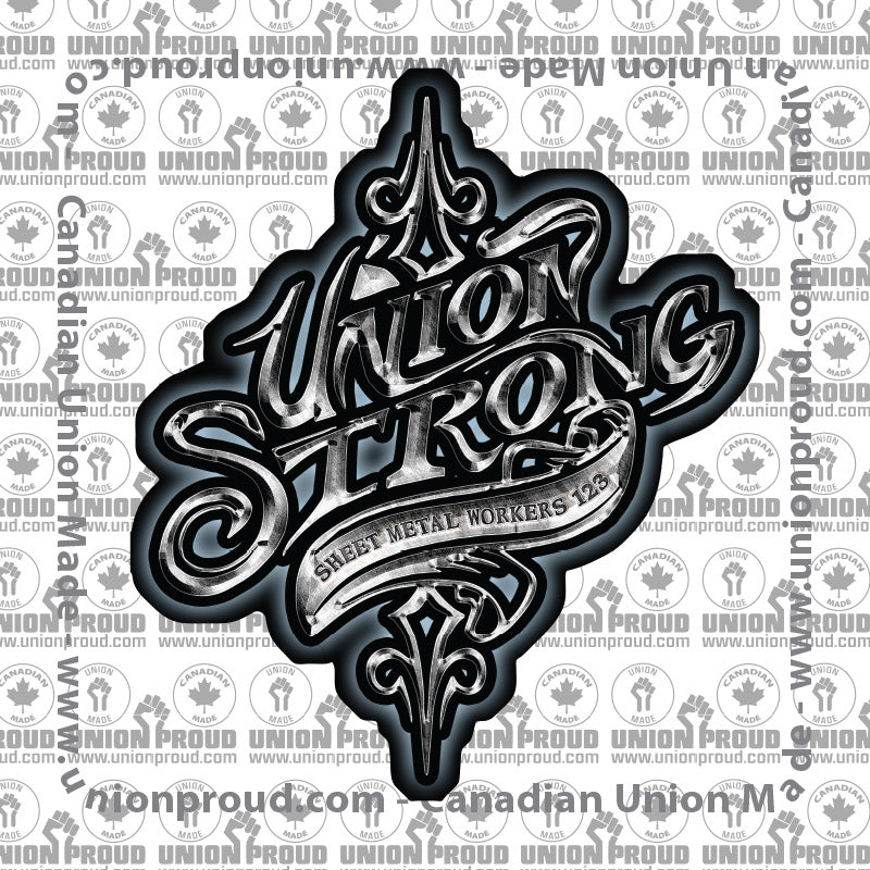 Sheet Metal Union Strong Decal