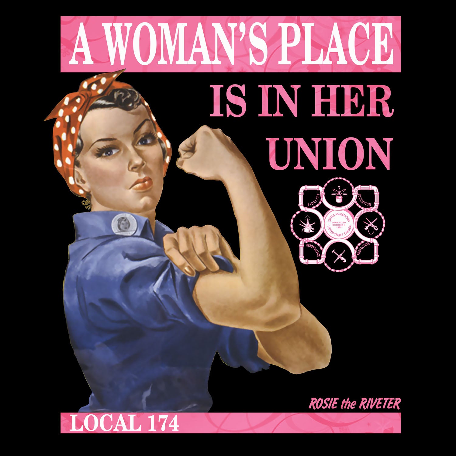 UA Local 174 Classic Rosie Apparel