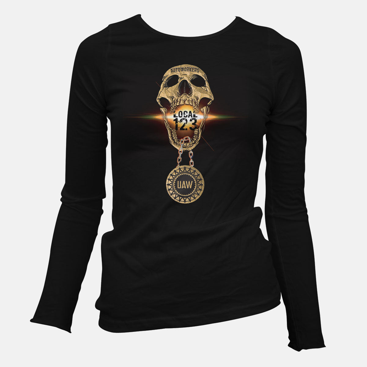 Autoworkers Skull Medallion Union Apparel