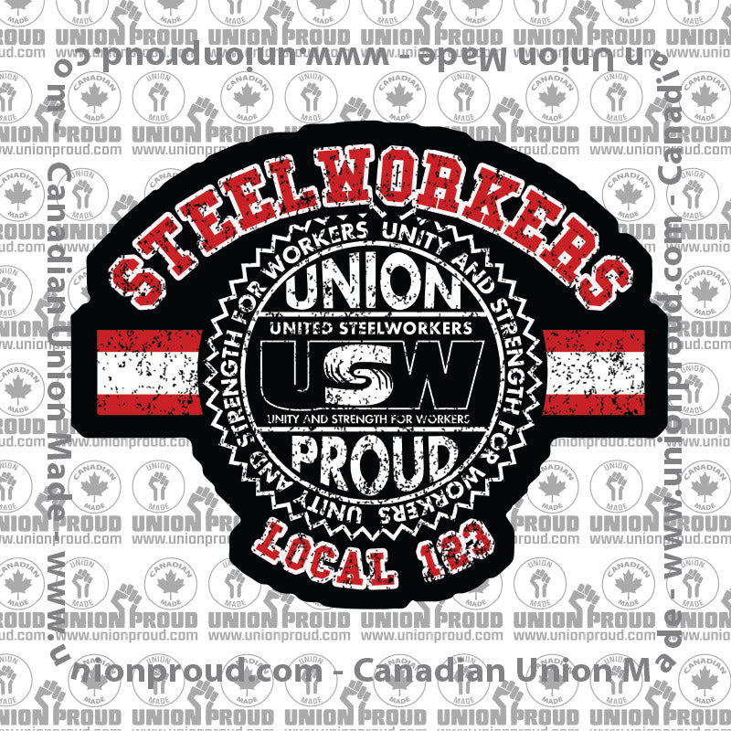 USW Steelworkers Collegiate Union Decal