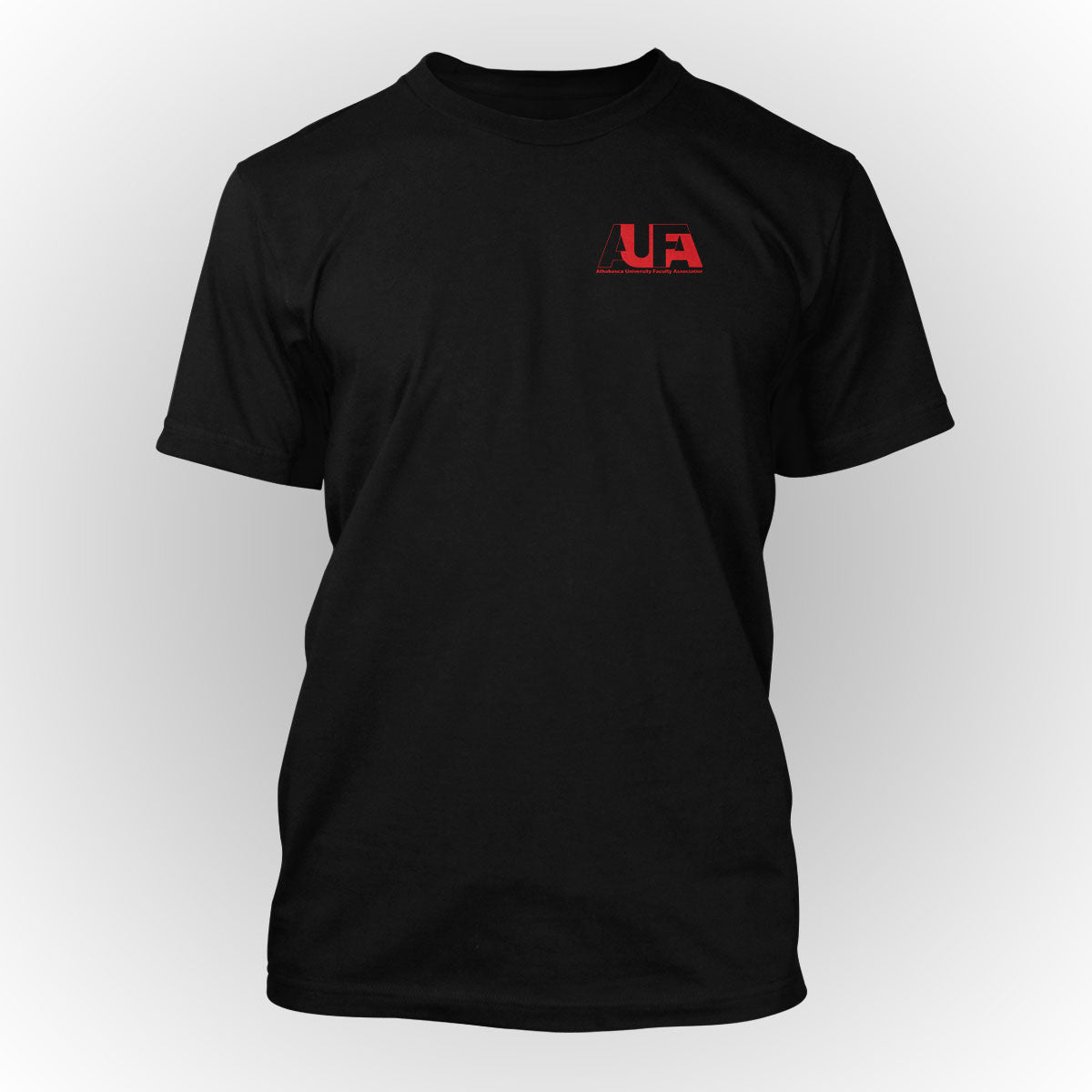 Athabasca University Faculty Association - Basic Logo Black Apparel
