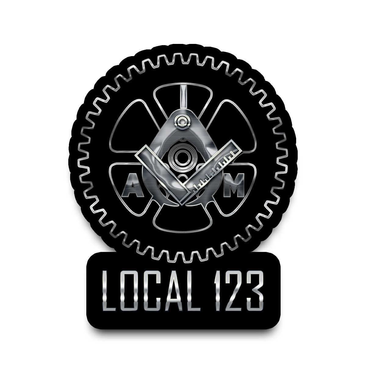 IAM Metallic Logo Decal