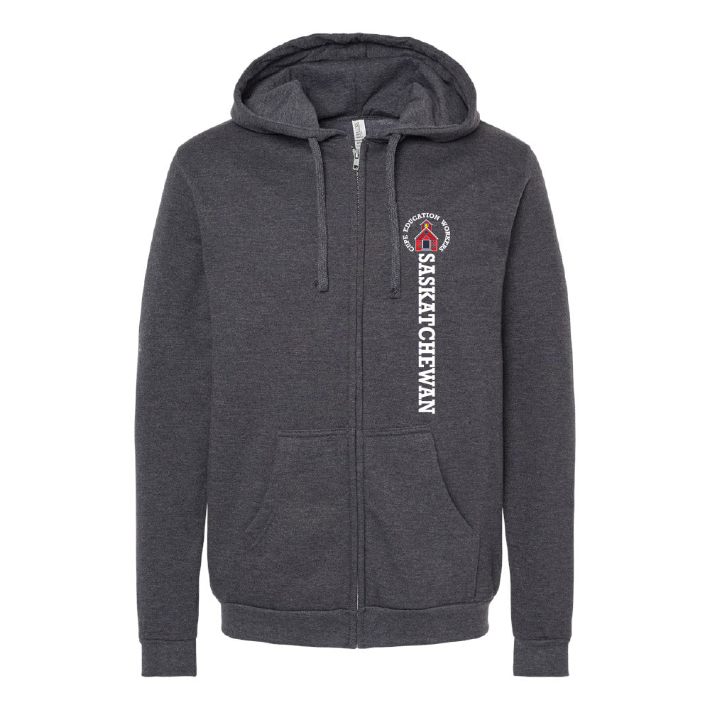 Education Workers Classic Logo Left Chest - Zip Up Hoodie