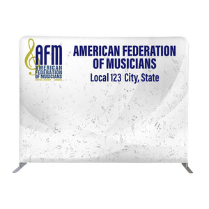 AFM - Customized 10'W x 90"H Wall Display Kit with Full Color Graphics Double Sided
