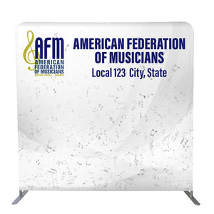 AFM - Customized 8'W x 90"H Wall Display Kit with Full Color Graphics Double Sided