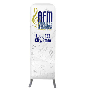 AFM - Customized 2'W x 72"H Wall Display Kit with Full Color Graphics Double Sided