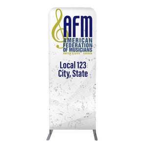 AFM - Customized 3'W x 90"H Wall Display Kit with Full Color Graphics Double Sided